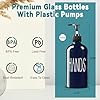 COHOSEGE Glass Soap Dispenser Set 2 Pack,16 Oz Dish Soap Dispenser for Kitchen Sink,Blue Kitchen Accessories and Kitchen Decor,Blue Decorations and Kitchen Utensils for Kitchen #2