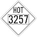 NMC DL85BPR50 Hot 3257 Misc Dot Placard Sign
