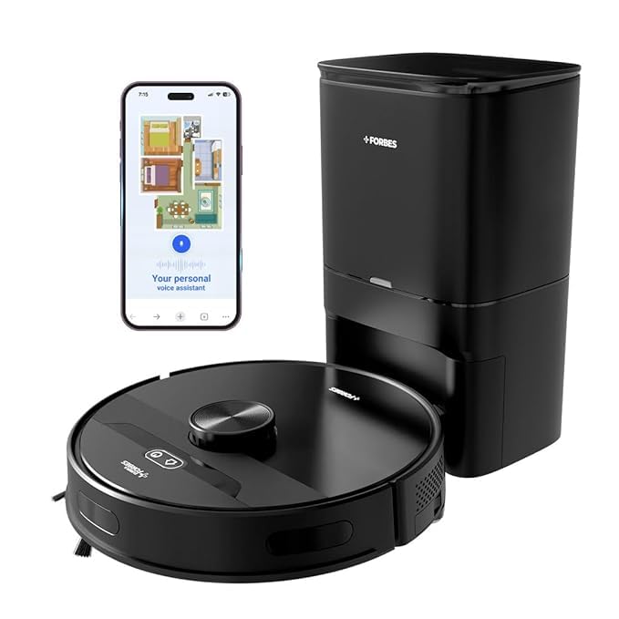 Image of Robot Vacuum Cleaner, Auto Dust Disposal, 4L Bag, 65 Days Hands-Free Cleaning, Black (SMART CEAN with AUTO)