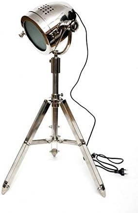 THOR INSTRUMENTS Collectible Marine Search Light, Table SPOT LAMP-Light with Tripod Stand, Light House Rustic Vintage Home Decor Gifts