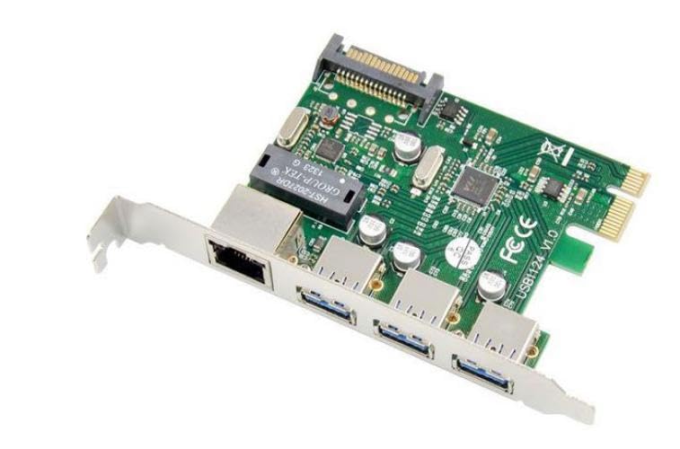 Microconnect PCIe USB3.0 + Ethernet LAN Card Brand