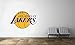 pegatina de pared 3d etiqueta de la pared Los Angeles Lakers Logo Nba Basketball Decor Mural Sticker para sala de estar para cuarto de niños