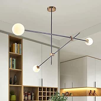 Lingkai Moderno Iluminación de techo metal de la vendimia luz de techo creativo Retro 3 bombillas G9 Portalámparas empotrado Lámparas de araña Dorado