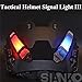 Outdoor Sports Safety Survival Signal Light Waterproof Indicators,Airsoft Paintball Hunting Military Tactical Helmet Accessories (Tan/Orange)