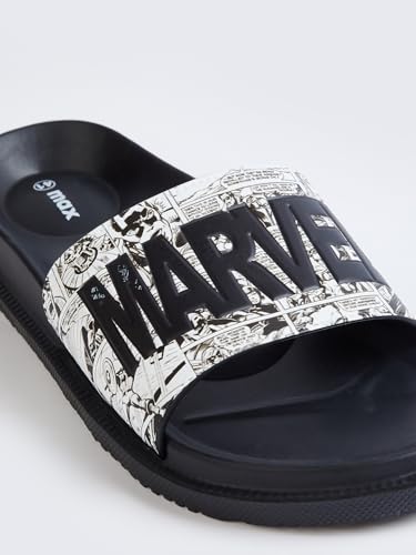 Max Store Max Men Marvel Applique Sliders Black 44 - Image 3