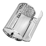 Toyvian 1Stück Universeller Grillkäfig Robuster Rotierender Ofenträger für Backöfen zum Rösten von Erdnüssen Süßkartoffeln und Kastanien mit Praktischer Tür