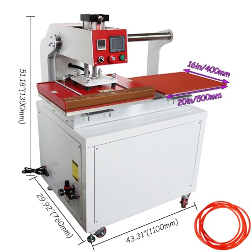 INTSUPERMAI Prensa Térmica Neumática 16x20in 110V 2500W miniatura 4