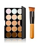 Danapp 15 Farben Professionelle Camouflage Make-up-Palette, Set mit Pinsel
