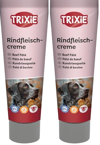 TRIXIE Snack Premio Crema de Ternera, 110 g, Perro (Paquete de 2)
