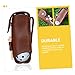 GOOHOCHY Golf Bag Reusable Ball Holder Portable Tee Holder Cowhide Ball Bag Compact Storage for Daily Use Random Color