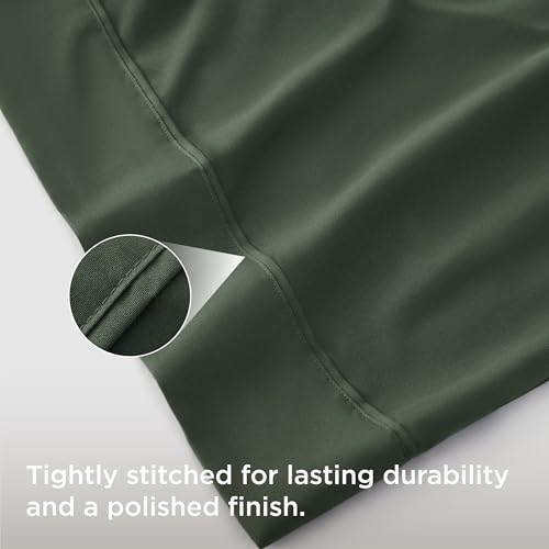 Bedsure Body Pillow Case Cover - Olive Green Brushed Microfiber Long Pillow Cases, Ultra Soft and Cozy Body Pillowcase with Envelope Closure, Wrinkle, Fade and Stain Resistant, 1 Pack, 20x54 Inches