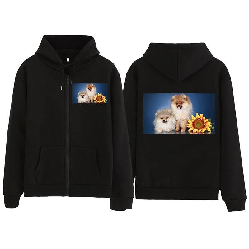 Sweat À Capuche Personnalisé Concevez Votre Propre Motif Streetwear Veste À Fermeture Éclair Manteau Personnalisée Cadeau pour Hommes et Femmes
