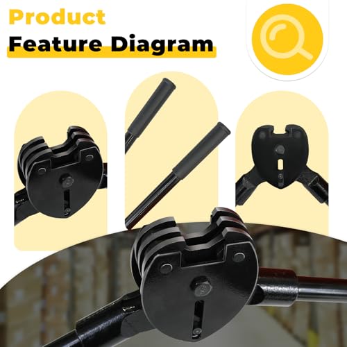 Image of Strapping Sealer /Crimper for 3 /4 inch Steel Strapping Band Manual Banding Tool with 19 inch Extended Handle