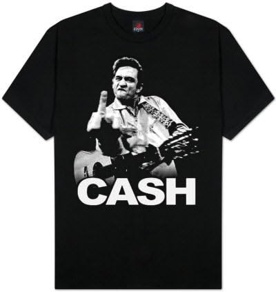 Johnny CashOfficial Johnny Cash Finger Salutes Men's T-Shirt (M)