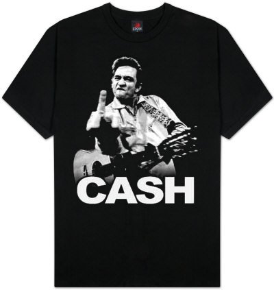Johnny CashOfficial Johnny Cash Finger Salutes Men's T-Shirt (M)