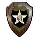 Armoiries de panneau/plaque murale/armoiries – 2 US United States militaire d'Infanterie Division 2 nd Infantry Division indiens insigne armoiries emblème # 10177 W