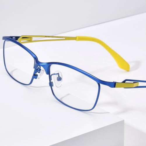 Image of FONEX Pure Titanium Glasses Frame Men Square Eyeglasses Optical Eyewear F85775
