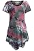 BEPEI Tie Dye Tunics for Leggings, Womans Floral Print Shirts Casual Exotic Comfy
