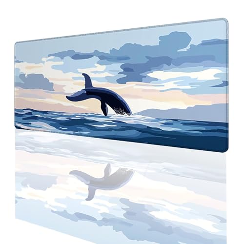 Tapis de souris grand format paysage floral pour l'aménagement de votre bureau à la maison