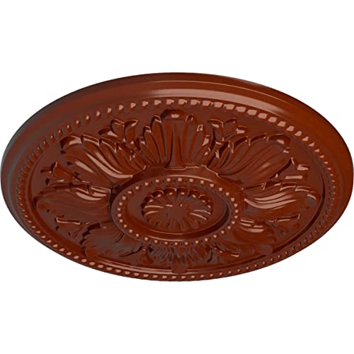 Image of Ekena Millwork CM18EDFIF Edinburgh Ceiling Medallion, FireBrick