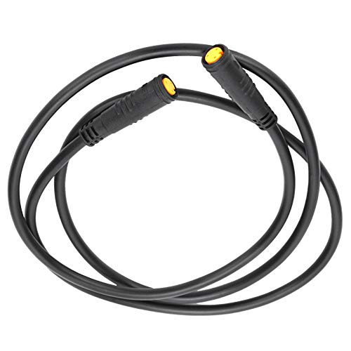 Funien Accesorio para Cable Conector 3pin Impermeable 34.3 Pulgadas para Bicicleta Eléctrica (Cabeza Femenina - Cabeza Femenina)