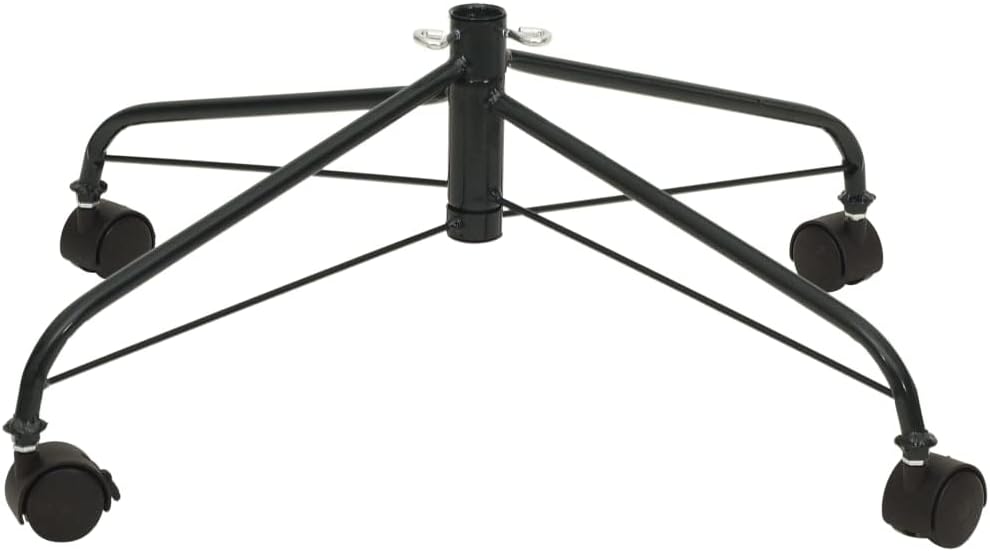 Christmas Tree Stand for Decorating, Sturdy Steel Construction with Lockable Wheels, Artificial Trees up to 6 ft