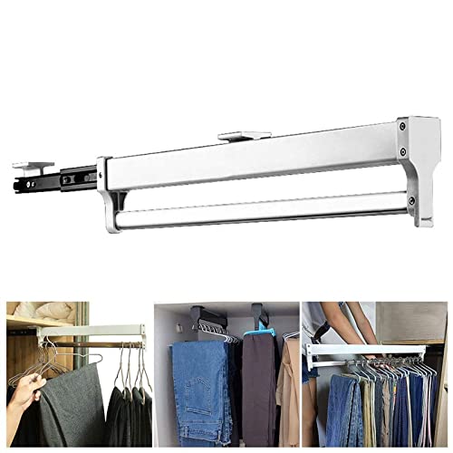 Rack de pantalons rétractables réglable et extensible pour gain de place