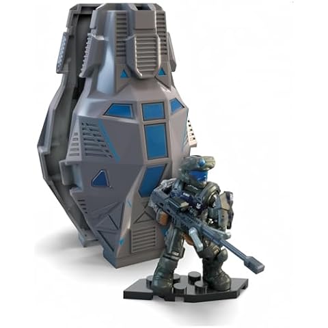 MEGA Halo ODST 'Romeo' Action Figure with Drop Pod Cover
