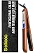 Hair Straightener and Curler - 1 Inch Titanium Plates Flat Iron - for All Hair Types - Makes Hair Shiny and Silky - Heats Up Fast
