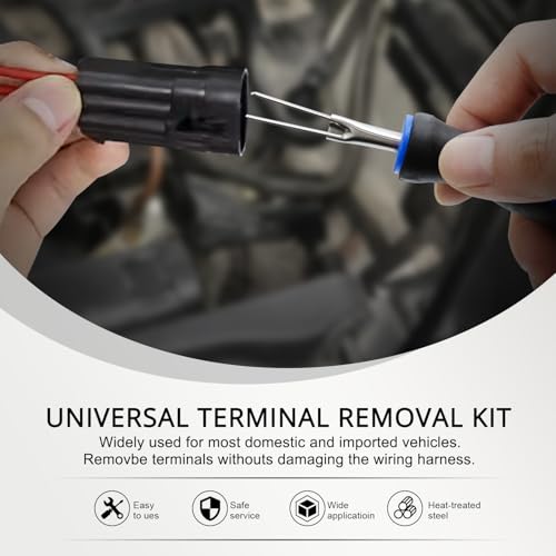 Image of YSTOOL Terminal Release Kit, Universal Wire Connector Removal Pin Extractor Release Tool 23 PCS Set for American Domestic and Imported Vehicles