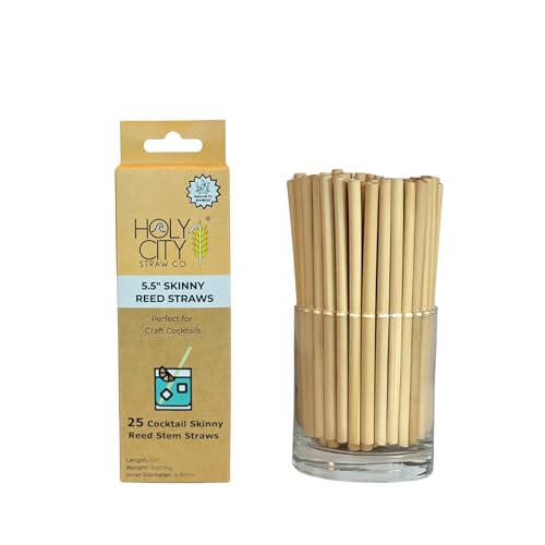 Pitillos de Cañas Naturales Cocktail Skinny 25 Unidades miniatura 1