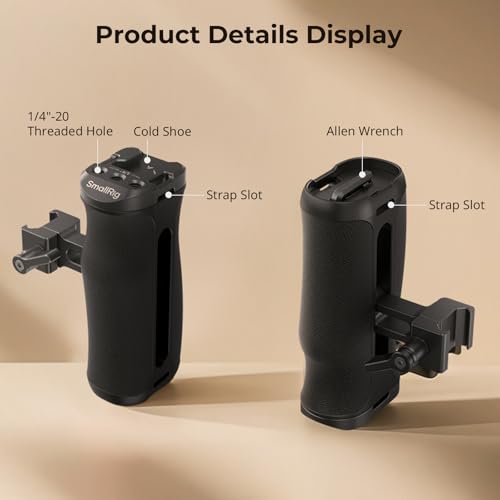 image for SmallRig Mini NATO Side Handle for Camera Cages, Universal Ergonomic S