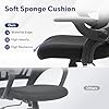 Nouhaus Ergo Fit Ergonomic Mesh Office Chair, High Back Office Chairs Adjustable Lumbar Support, Headrest & Flip-up Armrests, Tile Function, Comfy Desk Chairs Swivel Computer Gaming Chair, Black