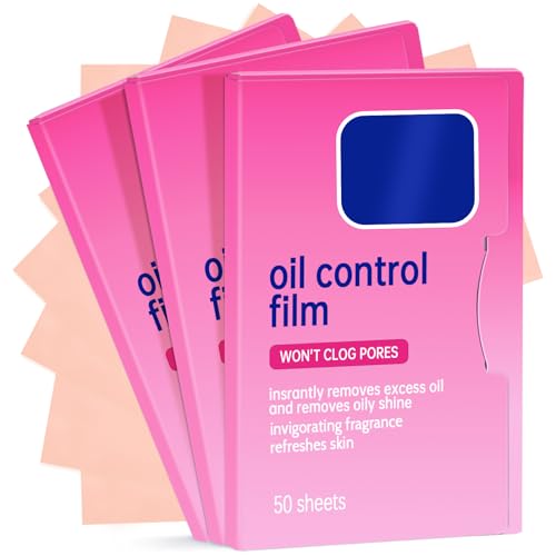 Image of 3 Packs Oil Blotting Sheets for Face (150 Sheets) - Oil Absorbing Blotting Papers for Oily Skin, Makeup-Friendly & Portable Oil Wipes