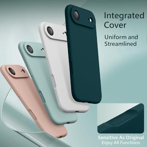 Image of FireNova Magnetic for iPhone Air Case, Compatible with MagSafe, [Integrated Silicone Camera Control Button] [Camera Protection] Microfiber Lining Phone Case for iPhone 17 Air, 6.5 inch, Teal