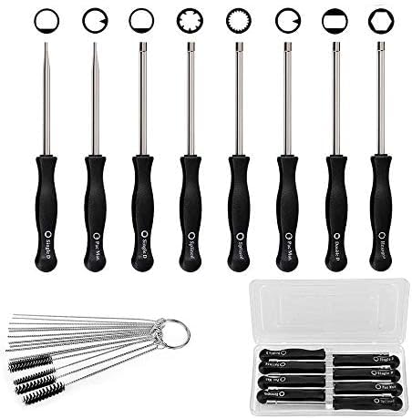 8 Pcs Tournevis de Réglage de Carburateur ToWinle Tournevis pour Carburateur Nettoyage Moteur Réparation Convient à La Plupart des Moteurs de 2 Cycles (8...