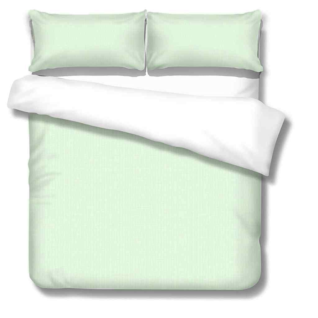 Copripiumino Matrimoniale Foglie Verdi Set Di Biancheria Da Letto Con Cerniera, 1 Copripiumino 240x220 Con 2 Federa 50x80 Cm, Copripiumone In Microfibra