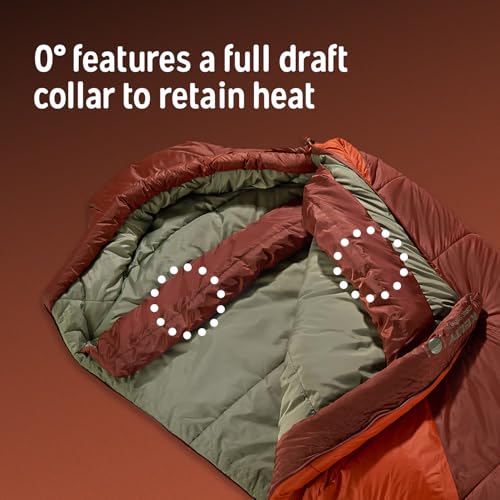 Image of Kelty Cosmic Synthetic Fill 0 Degree Backpacking Sleeping Bag, Regular - Compression Straps, Stuff Sack Included