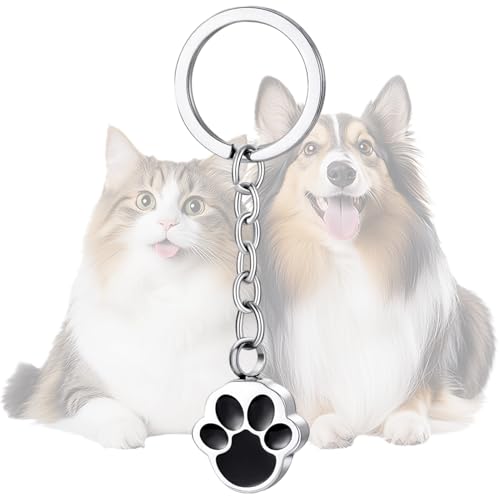 Llavero De Recuerdo Para Cenizas De Perro,Abrible De Acero Inoxidable Decoracion Novedosa | Llavero De Recuerdo Para Perro | Para Mesa De Noche, Dormitorio, Hogar, Trabajo, Oficinas, Escuela,