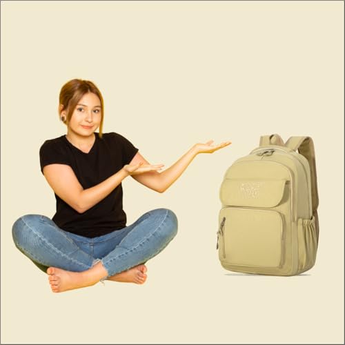 Image of Tinytot 20 Litre Lightweight Waterproof Backpack Bags for Women - 17 Inch College Bag for Girls, Medium School Bag for Girls 8+ Years, Office & Picnic Bag