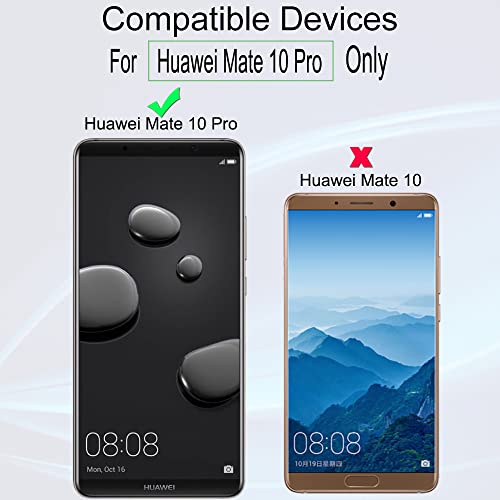 Ibywind Screen Protector For Huawei Mate10 Pro,With 2Pcs Tempered Glass,1Pc Backing Carbon Fiber Film [Fingerprint Reader,Easy To Install] #TOP1