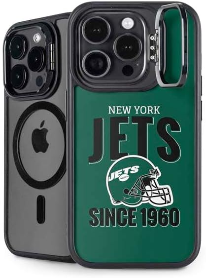 Skinit Kickstand Phone Case Compatible with iPhone 15 Pro Max - Officially Licensed NFL New York Jets Helmet Design