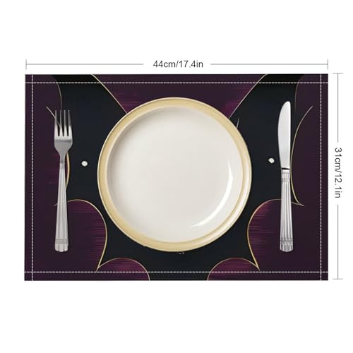 Sets de table antidérapants en lin pour protéger la table des assiettes chaudes - 3