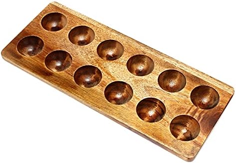 12 Holes Japanese Style Wooden Double Row Egg Box Home Organizer Rack Eggs Holder Kitchen Decor Accessories