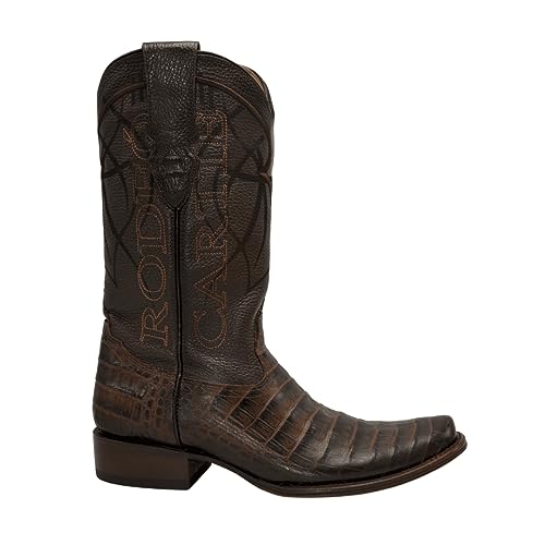Joe Boots Denver Men's Print Crocodile Snip Toe Western Boots