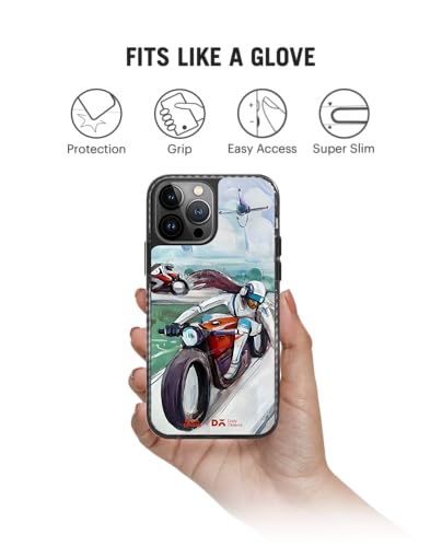 Image of DailyObjects Timeless Touch Stride 2.0 Magnetic Case Cover Compatible with iPhone 14 Pro Max | Wireless Charging Slim Back Cover | 2 Layer Edge Protection & Shockproof