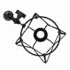 Professional Microphone Shock Mount, Mic Shock Mount Clip with Zinc Alloy Frame, Vibration Isolation for Neumann TLM103 TLM193 TLM127 TLM170 MK4, Includes 5/8 to 3/8 Conversion Nut (Black) #2