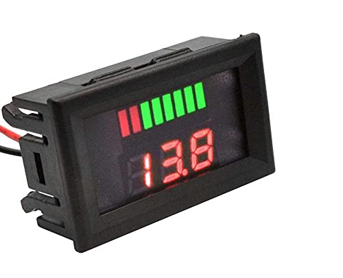 xcluma 12V-60V Led Battery Powered Digital Display Battery Voltmeter Battery Voltage Meter Tester, Black (B0987VYRJ1) Amazon Price History, Amazon Price Tracker