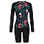 Black-red Flower Print