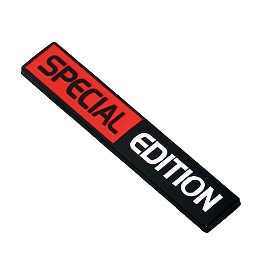 Image of 2Pc Special Edition Emblem 3D Fender Badge Car Truck Sticker Decal Fit for Universal Car Truck SUV (Red White Black)
